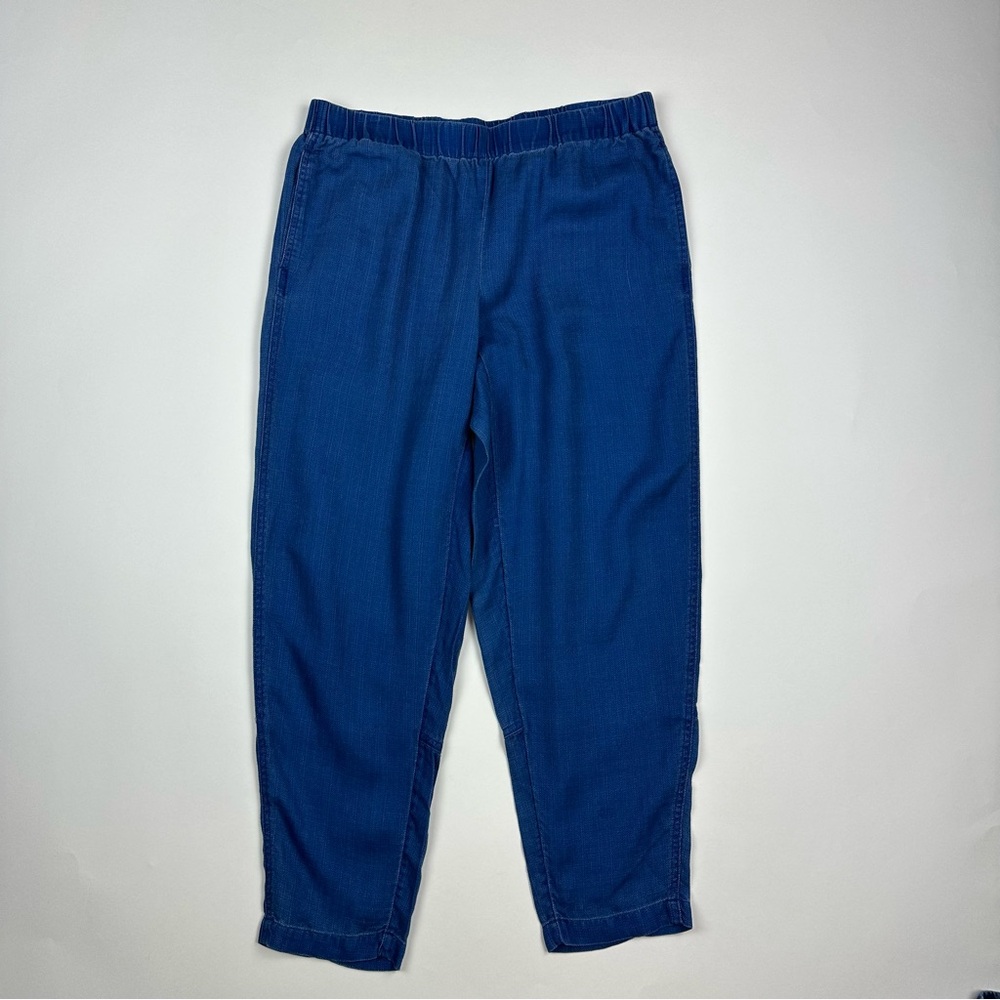 J. Jill Indigo Lightweight Tencel Pull On Pants Size Medium